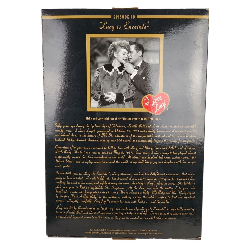 Barbie I Love Lucy 50th Anniversary Edition Lucy Is Enciente Ricky Ricardo Dolls - Picture 3 of 4